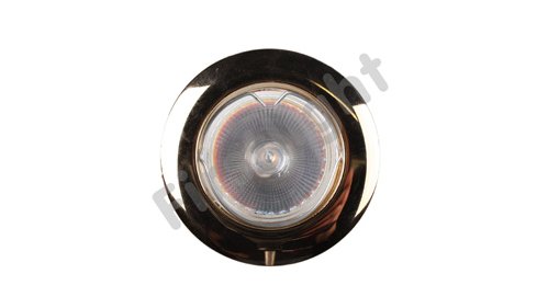Sluz 53A halogeen inbouw spot vast voor 50mm lamp alu geborsteld
met vernislaag